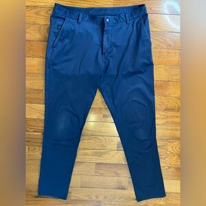 Rhone Navy Performance Pants Men’s 34x31 Stretch Trouser Commuter Style